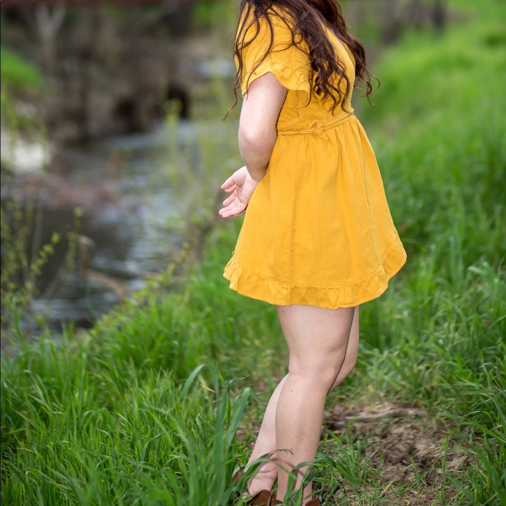 Yellow L.A. Hearts mini dress